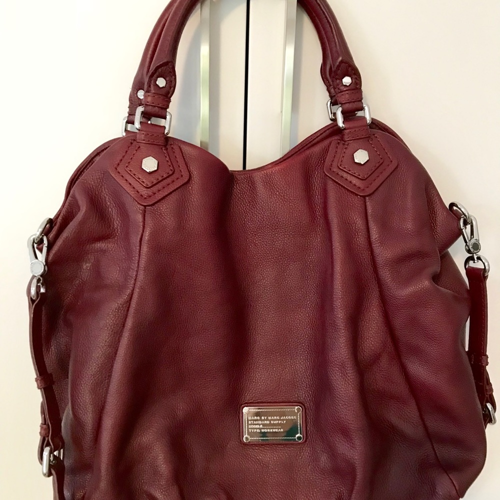Auth. Marc by Marc Jacobs Franc. Bag in Burgundy